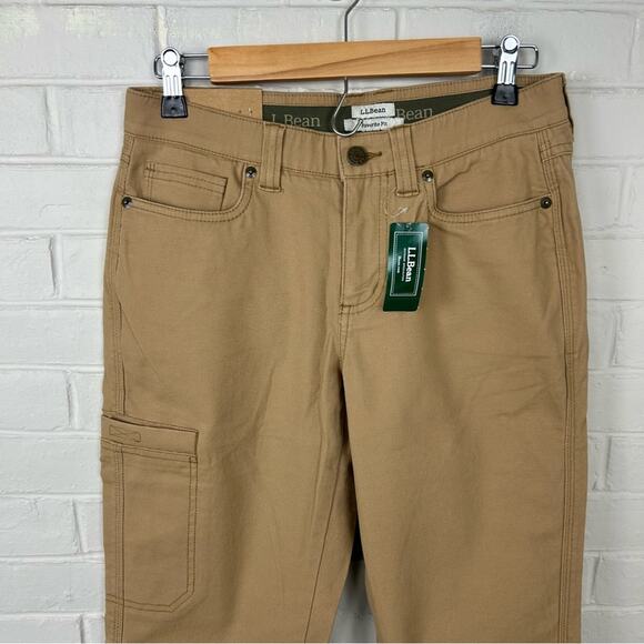 NWT L.L.Bean Favorite Fit Tan Cargo Pants Size 6 Petite - Picture 7 of 12